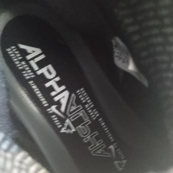 Sz 8.5 Nike Alpha Menace Elite 3 Flyknit Black Football Cleats Mens CT6648-010 - Picture 6 of 10